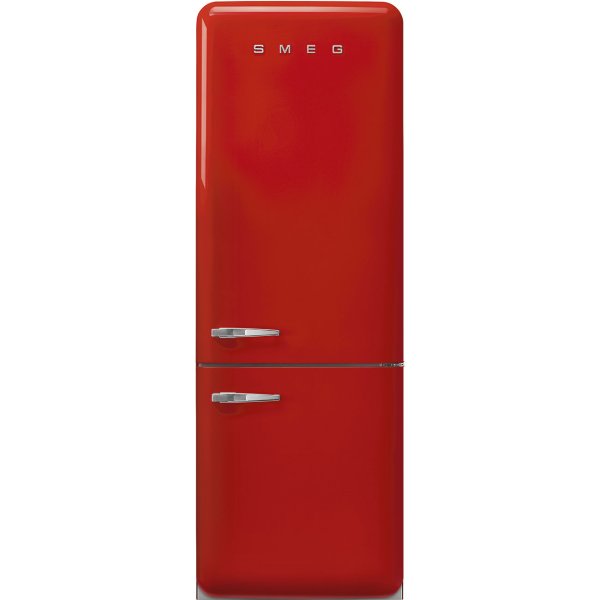 Szabadonálló kombinált hűtő alsó mélyhűtővel SMEG FAB38RRD5 piros