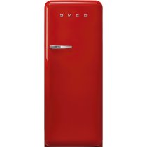 Szabadonálló kombinált hűtő belső mélyhűtővel SMEG FAB28RRD5 piros