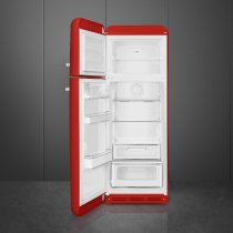 Szabadonálló kombinált hűtő felső mélyhűtővel SMEG FAB30LRD5 piros