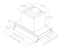 Beépíthető Elszívó ELICA BOXIN IX_A_90 inox