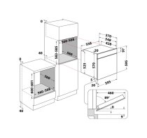 Beépíthető sütő Whirlpool OMSR58RU1SB