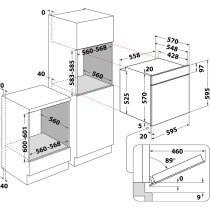 Beépíthető sütő Whirlpool OMK58HU1B