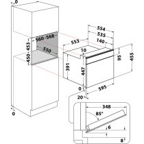 Beépíthető Mikró Whirlpool W9 MW261 IXL