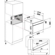 Beépíthető Mikró Whirlpool W9 MD260 IXL