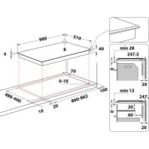 Beépíthető Főzőlap Indukciós Whirlpool WT 1090 BA