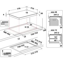 Beépíthető Főzőlap Indukciós Whirlpool WF S1577 CPNE