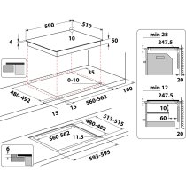 Beépíthető Főzőlap Indukciós Whirlpool WF S3660 CPNE