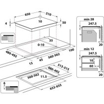 Beépíthető Főzőlap Indukciós Whirlpool WF S8865 NE