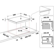 Beépíthető Főzőlap Kerámia Whirlpool AKT 8190 BA