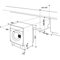 Beépíthető mosógép-szárítógép Whirlpool BI WDWG 961484 EU