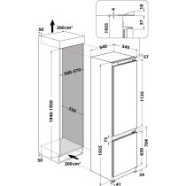 Beépíthető Kombinált Hűtő Whirlpool ART 9811 SF2