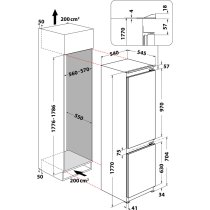 Beépíthető Kombinált Hűtő Whirlpool ART 66112