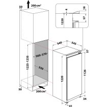 Beépíthető Hűtő Fagyasztó Nélkül Whirlpool ARG 7182